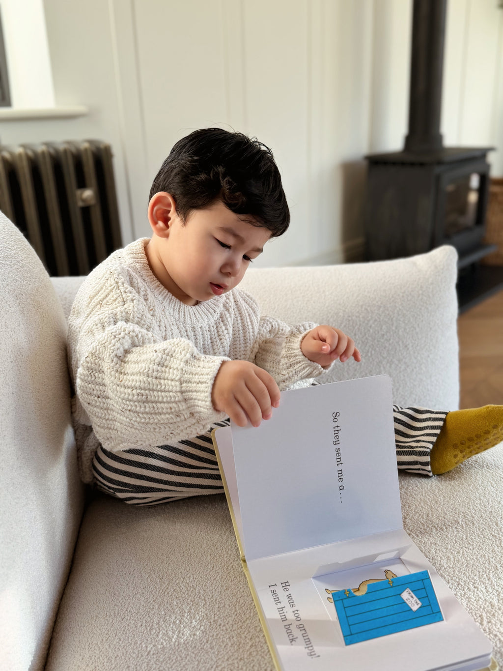 Organic Knit Jumper White