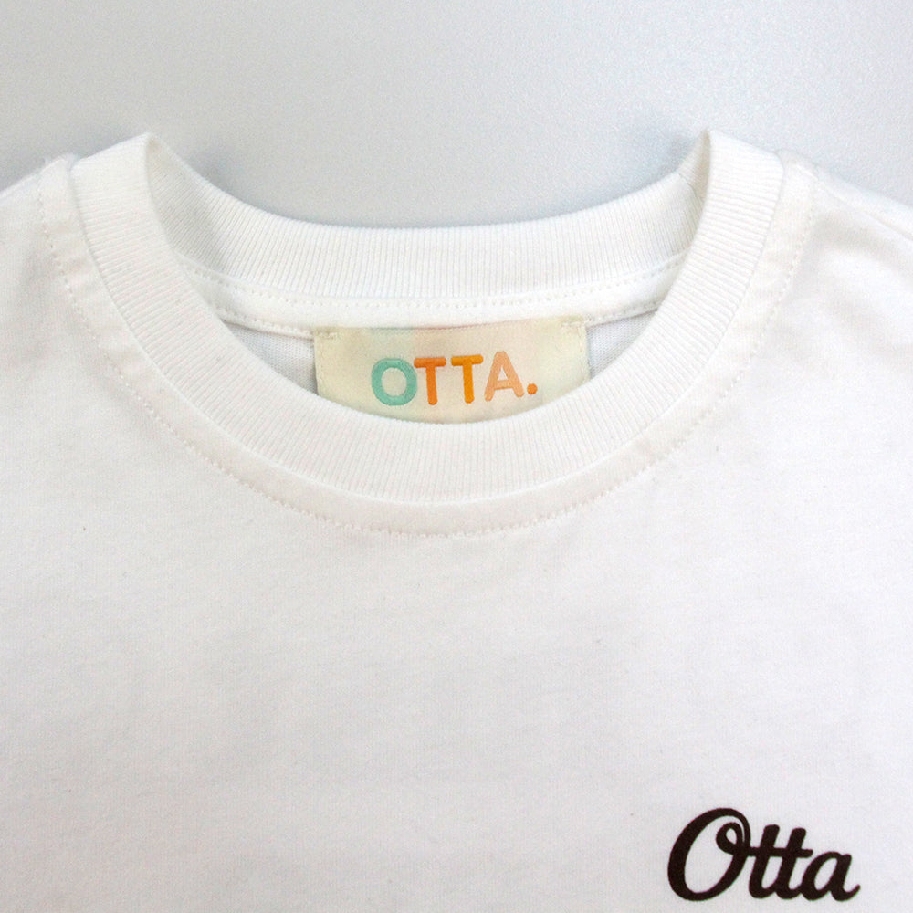 White Just Here for the Fun T-Shirt detail — OTTA Kids