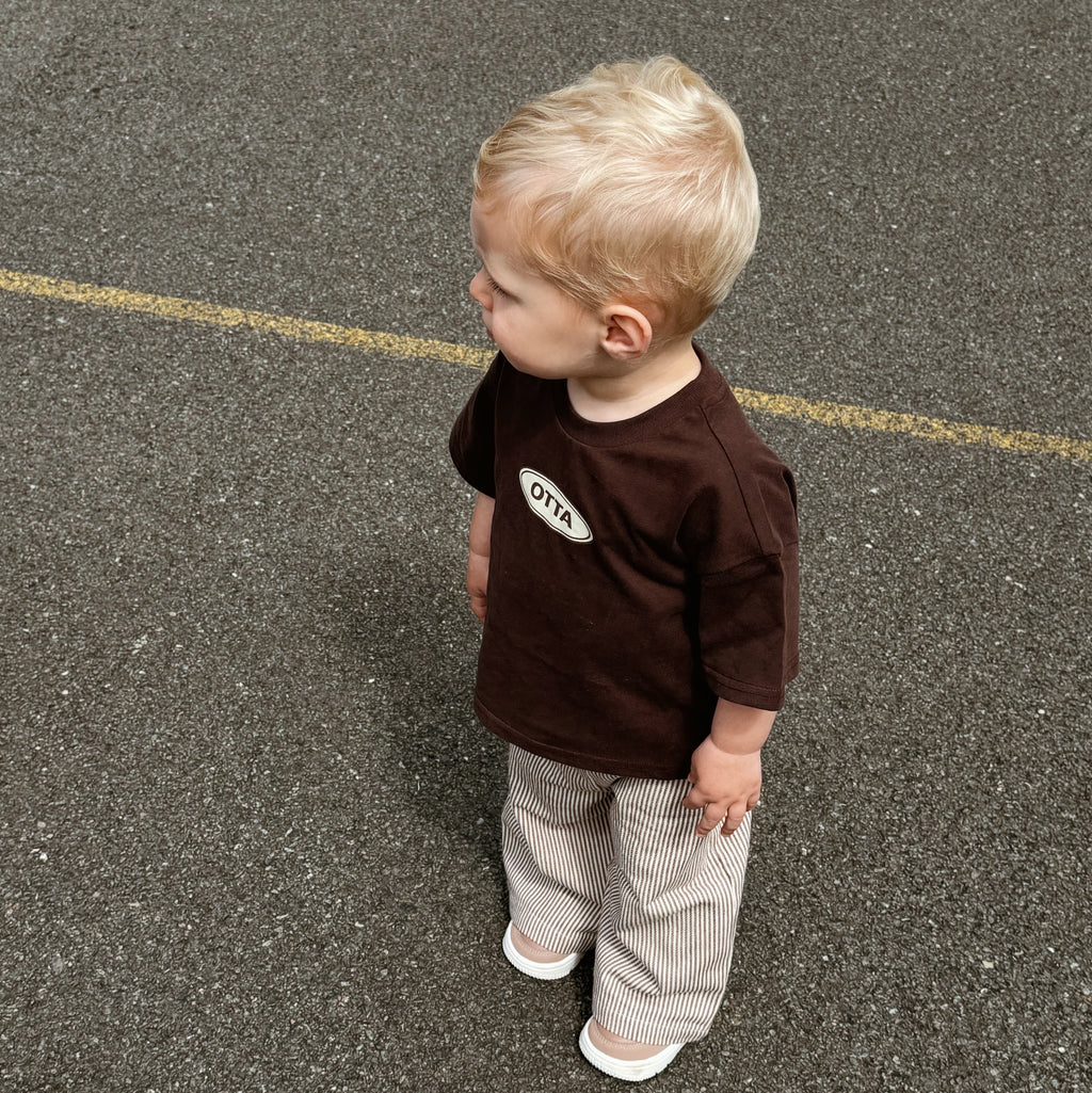 Striped Trousers Brown