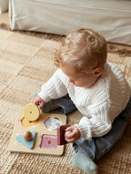 Organic Knit Jumper White