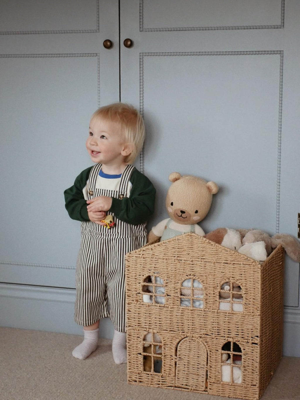 Striped Dungarees - "A Cool Crop Fit"