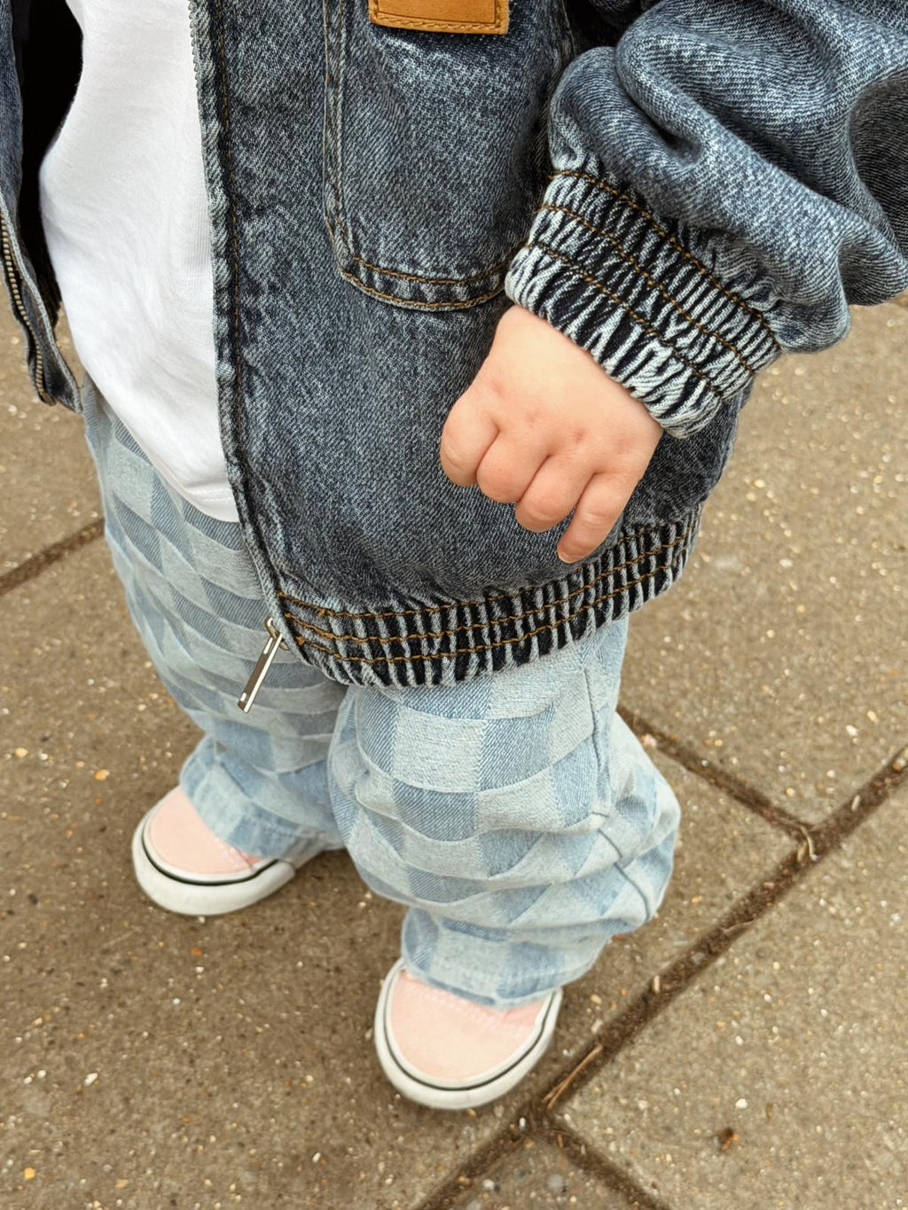 Checkered Trousers detail — OTTA Kids