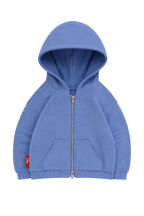 Double Zip Hoodie Blue