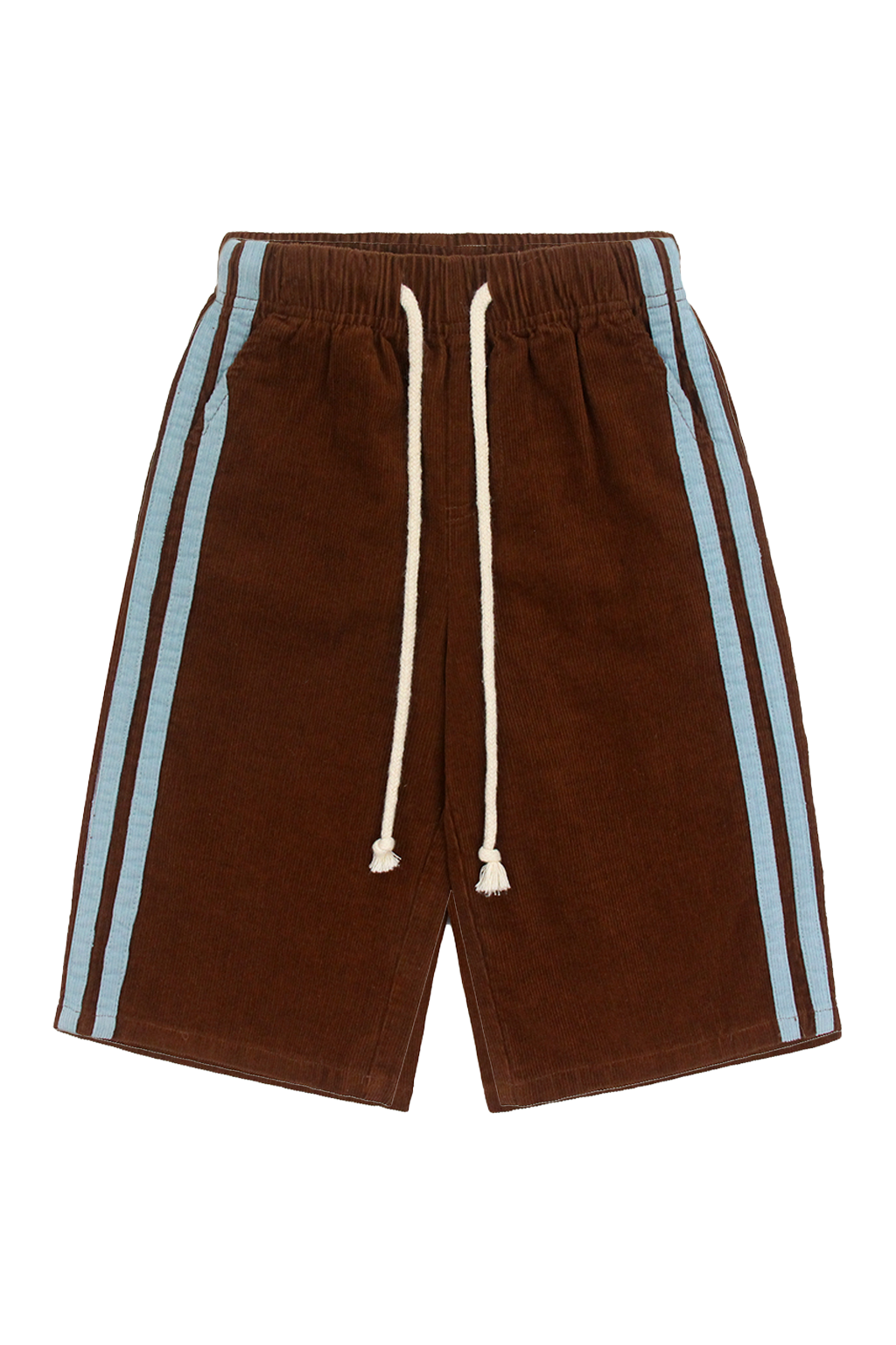 Cord Trousers Brown & Blue Stripe