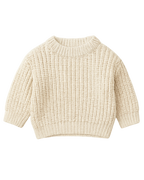 Organic Knit Jumper White