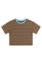 Striped T-Shirt Brown & Blue