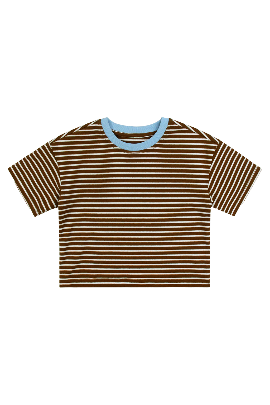 Striped T-Shirt Brown & Blue