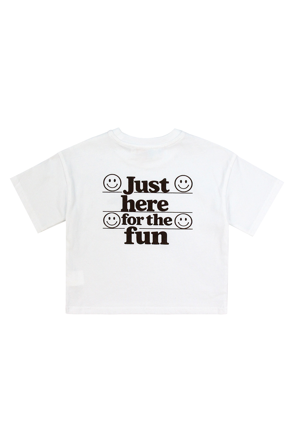 T-Shirt 'Just Here for the Fun' White